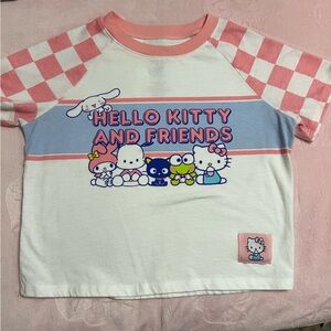 Hello Kitty and Friends Pink and White Kids Shirt